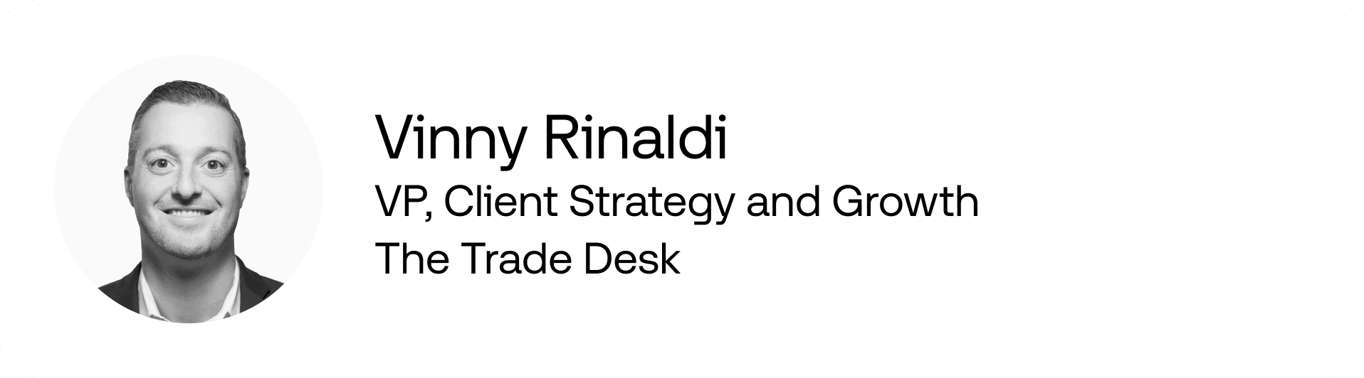 Vinny Rinaldi, TTD
